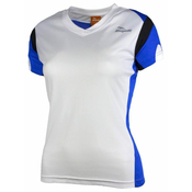 Kratka majica Rogelli EABEL bela/modra - L