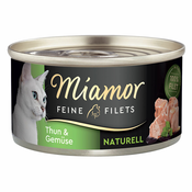 Varčno pakiranje: Miamor Feine Filets Naturelle 24x80 g - Tuna & zelenjava
