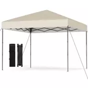 Northix 3x3 m raztegljiv paviljon z UV50+ zaščito, prenosna torba, bel