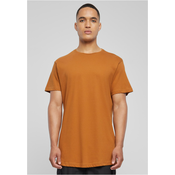 Shaped long caramel T-shirt