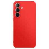AVIZAR Silikonsko ohišje Soft-Touch za Galaxy S25 FE serije Fast Cover, Rdeča, (5000189191)