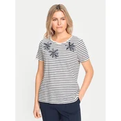 Olsen Majica 11105068 Écru Regular Fit