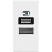 CLASSIA USB VTIČ TIPA A + TIPA C/3A 1M BEL RW4191AC