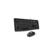 Logitech Set tastatura i miš MK120, USB, Crni