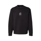 ARMANI EXCHANGE Majica FELPA črna/bela
