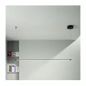 Ondaluce - LED prigušiva luster na sajli GENIUS LED/28W/230V crna