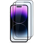 EPICO zaščitno steklo Edge to Edge za iPhone 15 Pro Max (Ultra) (81412151300001) - 2 kosa z okvirjem za namestitev