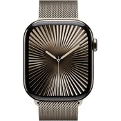 Apple Watch Series 10 42mm (GPS + Cellular) Titanium Natural Case with Natural Milanese Loop Brončani