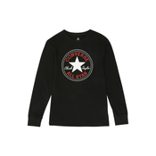Converse  Majice z dolgimi rokavi CHUCK PATCH LONG SLEEVE TEE  Črna