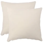 vidaXL Prevleka za blazino 2 pcs HEERLEN Krem 50 x 50 cm Bouclé