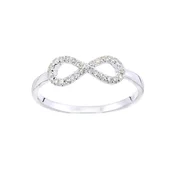 DIAMANT LETERNEL Prstan srebrna