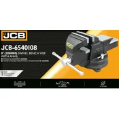 JCB Vrtljivi primež iz litega železa z nakovalom 8 200 mm (lito železo SG)