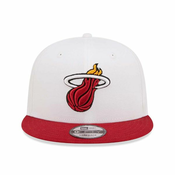 NBA MIAMI HEAT CROWN TEAM 9FIFTY SNAPBACK CAP WHITE