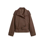 Pull&Bear Prehoden plašč rjava