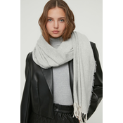 Trendyol Light Gray Soft Textured Womens Scarf