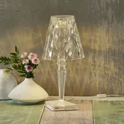 Kartell Big Battery - Namizna svetilka IP20, prozorna - Dizajn - prozorno - Plastika