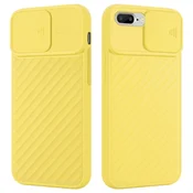 Cadorabo CADORABO Ohišje, združljiv z Apple v Matt Yellow - Zaščitni pokrov iz fleksibilnega silikona TPU in z zaščito pred kamero, (20585974)