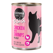 Cosma Asia v želatini 6 x 400 g - Piščanec s kozicami