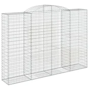 Gabionska košara s lukom 300x50x200/220 cm pocincano željezo