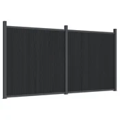 Vidaxl Ograjni panel siv 353x186 cm WPC