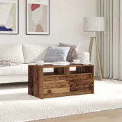 vidaXL Klubska miza Star les 90 x 50 x 45 cm Konstruiran les
