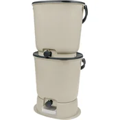 Skaza BOEssential kuhinjski kompostnik, SET+base, 15,3 l, kremno bela (102198)
