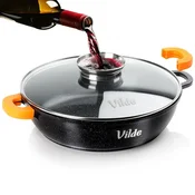 shumee Granitna ponev za dušenje in pečenje s pokrovom 24 cm 2,1 l