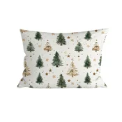Bombažna prevleka za blazino CHRISTMAS FOREST 50x70 cm, večbarvna