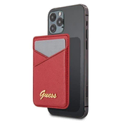 Guess Portfel MagSafe Guess Saffiano - rdeč