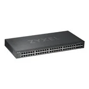 ZYXEL GS1920-48v2 50Port Smart Managed Switch 44x Gig. Copper and 4x Gigabit dual pers. hybrid mode standalone or NebulaFlex Cloud