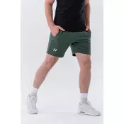 NEBBIA Moške kratke hlače Relaxed-fit Dark Green