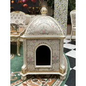 PompA¶A¶s by Casa Padrino Baroque Cat House Provence Silver/Cream White/Gold - designed by Harald GlA¶A¶ckler