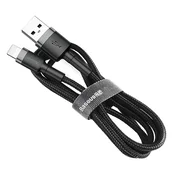 Kabel BASEUS, USB-A (M) na Lightning (M), MFI, 2.4A, 100cm, Black/Grey, CALKLF-BG1