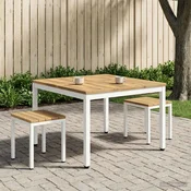 Vidaxl Klubska miza NAARDEN Beljenje 98 x 100,5 x 45 cm