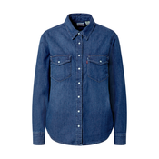 LEVIS Bluza Essential Western, plavi traper