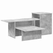 Vidaxl Konzolna miza Betonsko siva 91,5 x 35 x 38,5 cm Konstruiran les