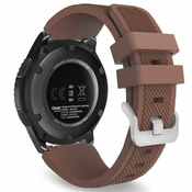 BStrap Silicone Sport pašček za Huawei Watch 3/3 Pro, brown