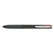 Kuglasta olovka, 0,27 mm, s gumbom, crna, PILOT Super Grip G, cetiri boje BPKGG-35M-B