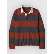 Patagonia Rugby moška majica z dolgimi rokavi rusty red