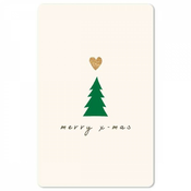 Čestitka – kartica, Christmas Heart & Tree