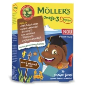 Möllers Omega-3 Jelly Fish ukus kole, 36 gumenih ribica