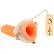 SCALA PLAYHOUSE vibracijska penis proteza Strap-on Hollow Extender (R3978)