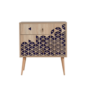 Hanah Home Komoda Trio-123, 80x90x40 cm, Boja hrasta