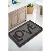 Lessentiel Maison Prostirka za kupatilo Love, 60x100 cm, Antracit