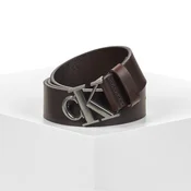 Calvin Klein Pas Smooth Monogram Buckle  temno rjava
