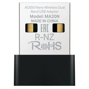 MERCUSYS MA20N - Brezžični dvopasovni adapter AC650 USB Nano