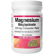 Natural Factors – Magnezijev bisglicinat 200 mg (290 g)