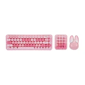 Combo mis i tastatura Coteci 84019 pink