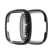 TPU gel ovitek Gemstone za Fitbit Sense/Versa 3 - črn