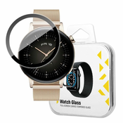MG Watch Glass Hybrid zaščitno steklo za Huawei Watch GT 3 42mm, črna